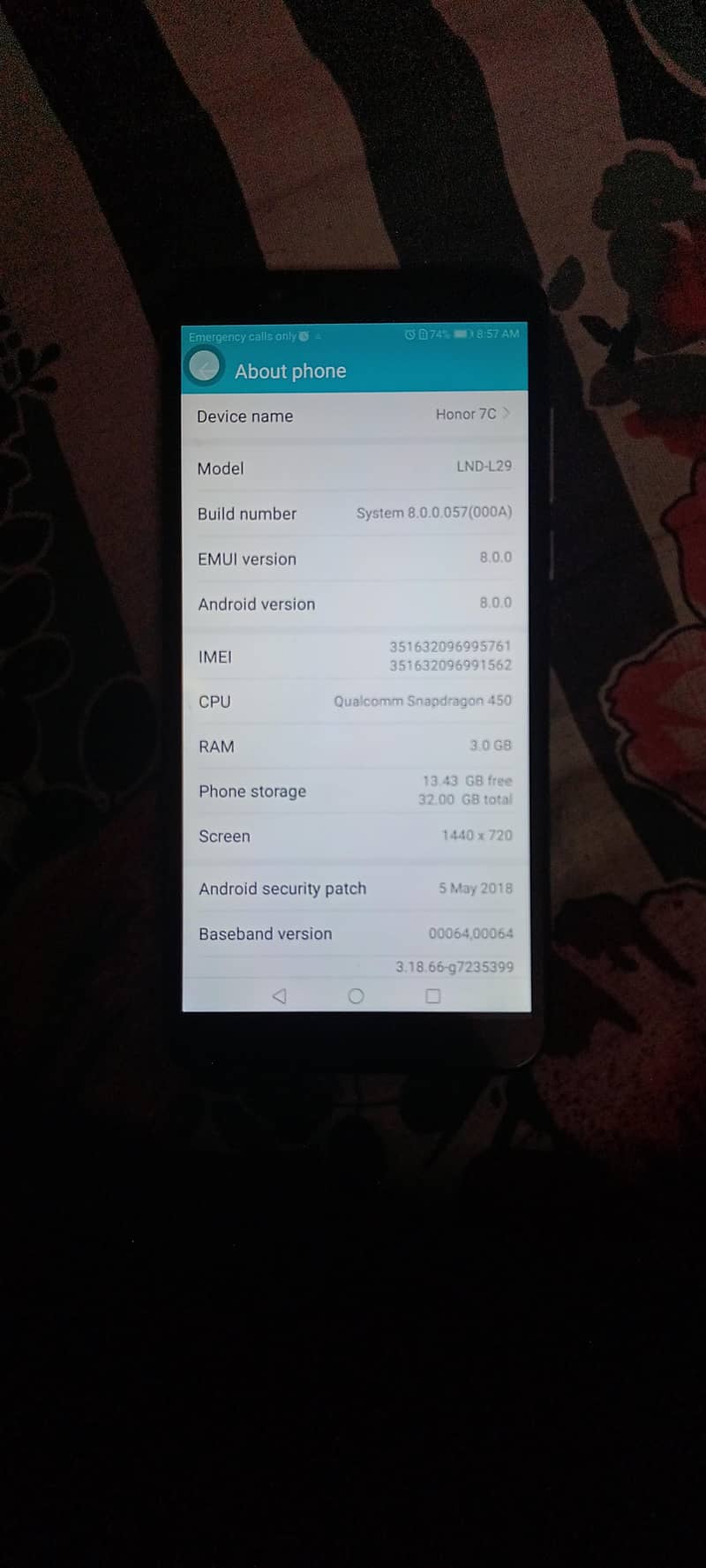 honor 7c 0