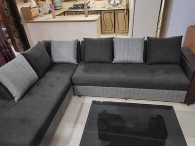 L sahpe sofa