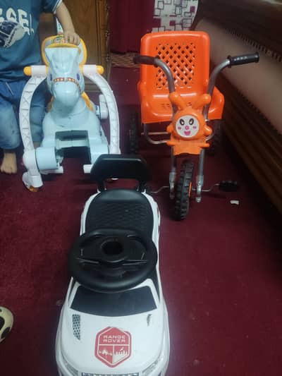 Kids Car,Cycle and Baby Horse