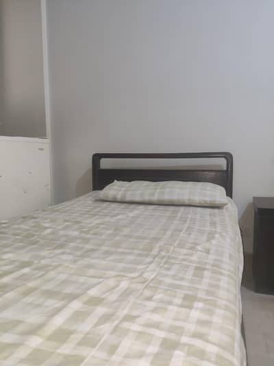 wooden bed