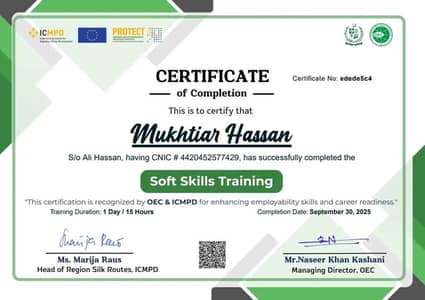 Soft Skill Certificate at very reasonable price
