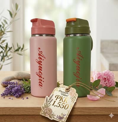 700ml Vacuum Flask Water Bottle - Hot & Cold Thermos with Straw & Lock