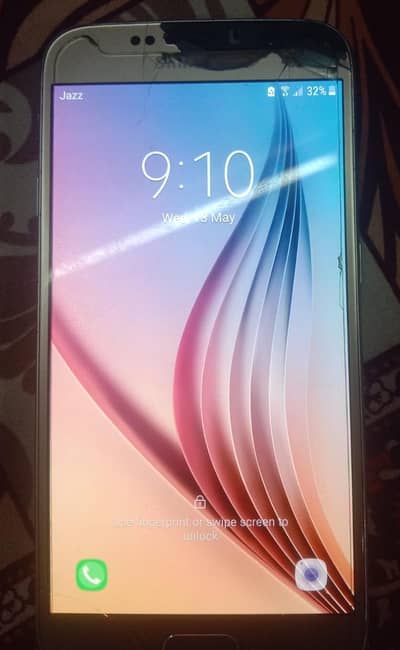 Samsung galaxy s6 singal sim 3gb 64gb  official PTA PRICE sirf 5k