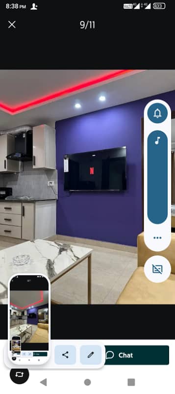 Par day short tim luxury flat comfortable jabardasth room