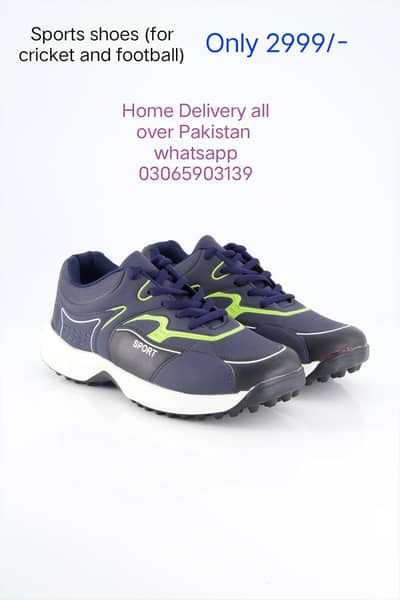 Sports shoes for cricket and football with home delivery