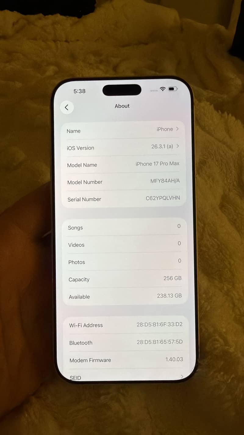 iPhone 17 pro max 5