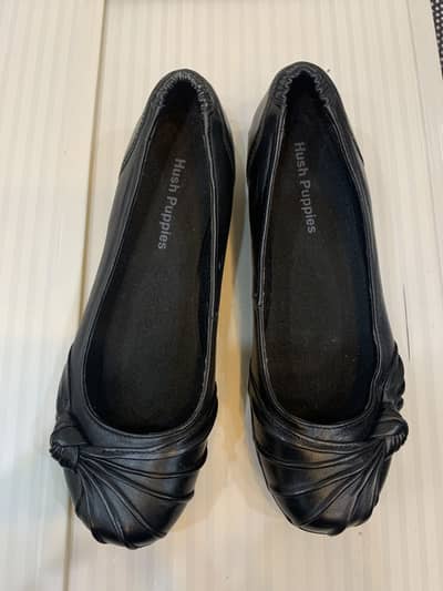 Hush Puppies Westbury Leather Ballet Flats - free shipping