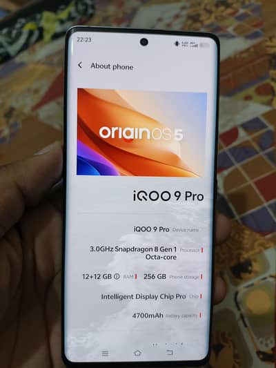 Vivo iqoo 9 pro 12/256
