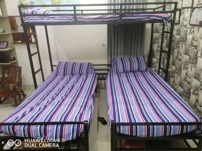 bunk bed with 3 beds