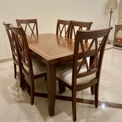 Dining Table with Six Chairs