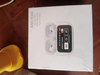 ANC/ENC earbuds with led display and control
