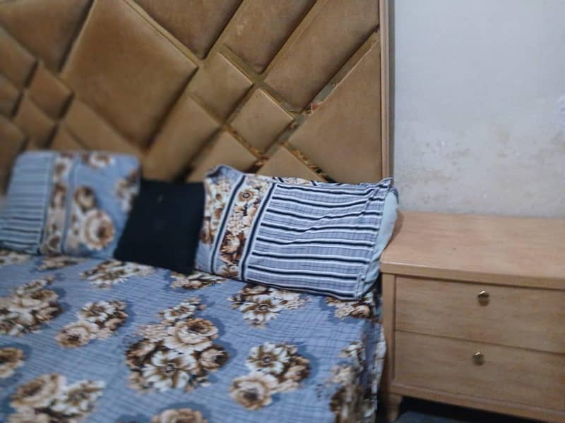bed and side table with dressing 4