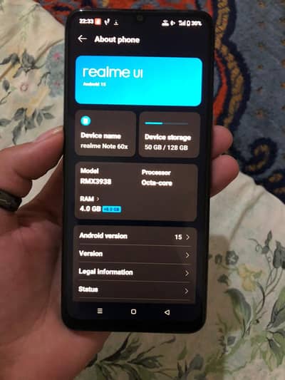 realme note 60x