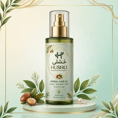 Hushli Hair Growth Oil – Long & Strong Hair Oil for Men Women – Anti H