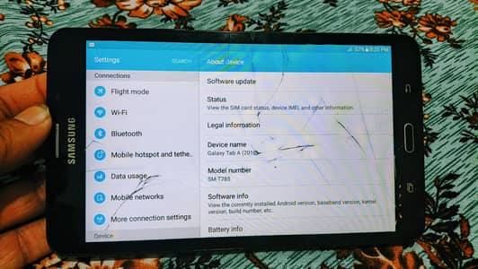 Samsung Tablet A6  PTA approved ssingle sim