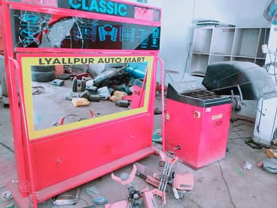 wheel alignment setup plus tire pancher setup for sale