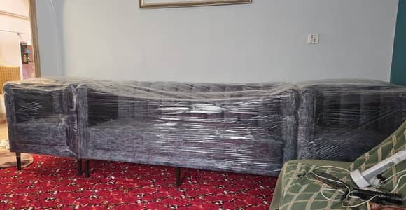10 seater sofa set with cushions and covers