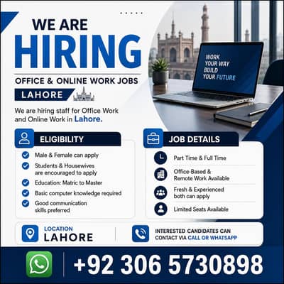 “Work From Home & Office Jobs Available | Hiring Now”