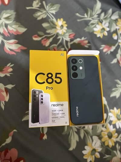 Realme C85 Pro 256gb 11 months warranty all accessories 10 by 10