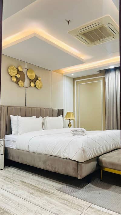Luxury 01 Bed Apartment Per Day Rent in Gold Crest DHA Ph-4