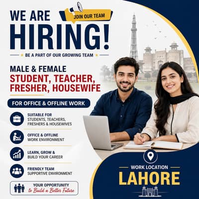 We are hiring male and female staff for office and online work