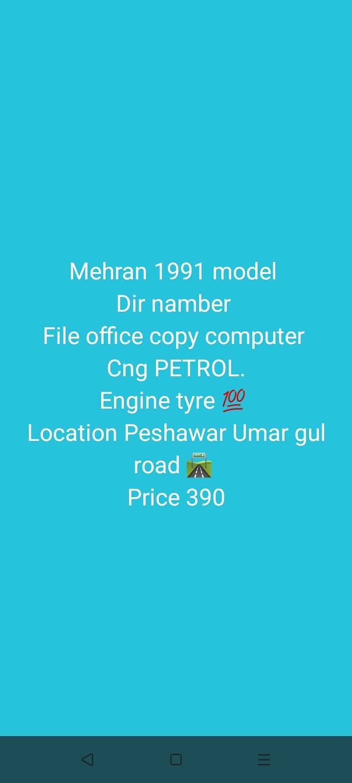 Mehran 1991 model 10