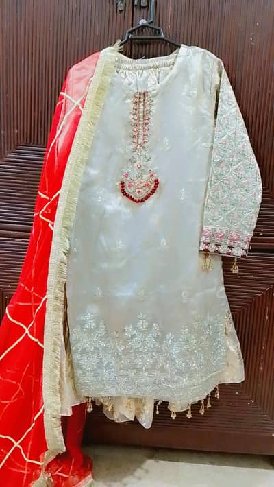 beautiful work on shirt with beautiful Sharara