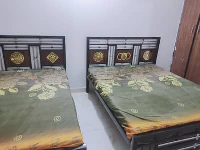 2 Iron Beds and Dressing Table For Sale Without Mattress