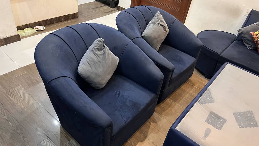 L shaped sofa set+table+2 sofa 1