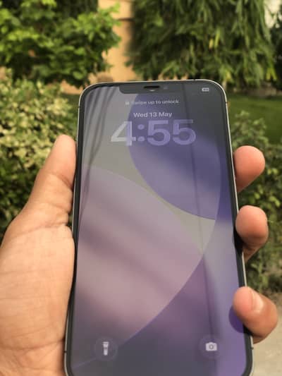 I phone 12 pro max 128 gB water pack 88 health all ok ha