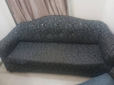 1.2. 3 seater sofa for sale . used condition Bharai ki zarorat ha