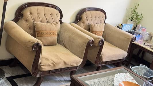 Sofa 7 seater and TV trolley and Lamp