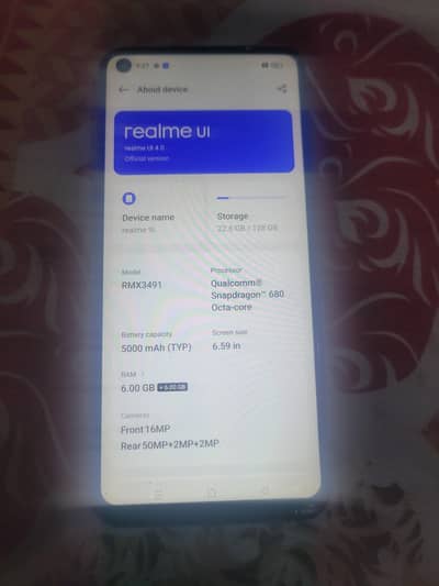 realme 9i  6+6-128  with ime matched box