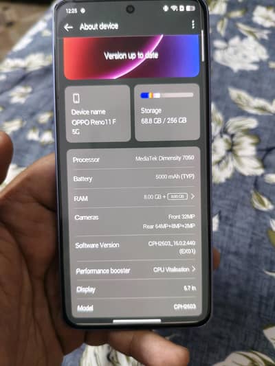 OPPO RENO 11F 8/256gb urgent sale