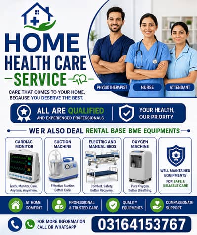 Home Staff Need Nursing Physiotherapist Attendent