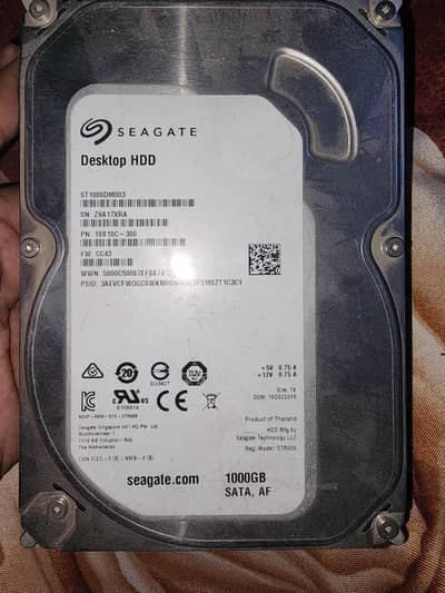 Seagate Hard drive 1 TB Sata hard drive