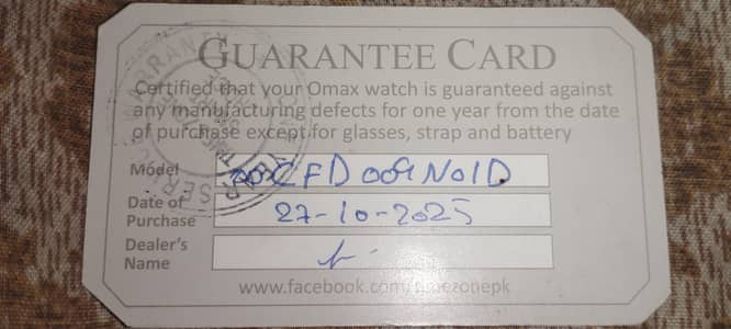 wrist watch omax new brand water resistance 100% copper and grey
