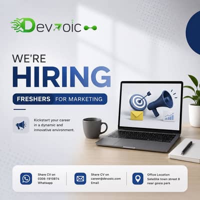 Hiring freshers social media marketing