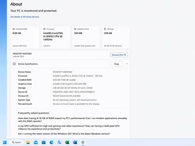 Dell laptop for sale slightly used