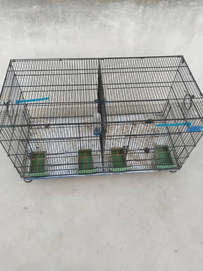 Folding Birds Iron Cage With Full Accessories