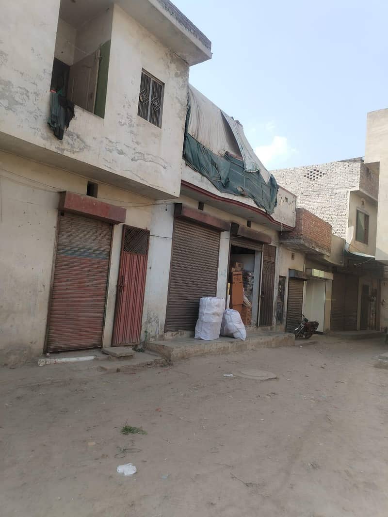 دکان بمعہ فلیٹ برائے فروخت کرایہ 15 ہزار بہترین انویسٹمنٹ 1