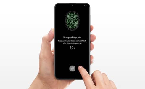Samsung A30s Screen fingerprint ok