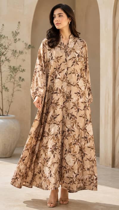 Printed Abaya