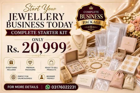 Online Jewellery Business Starter Kit with Packaging Material