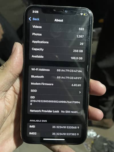 iPhone 11 Pro 256 GB Non Pta Face ID Failed