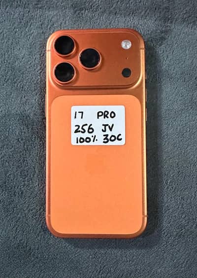 Apple 17 Pro 256Gb JV Orange Neat condition100% battery 30 cycle.