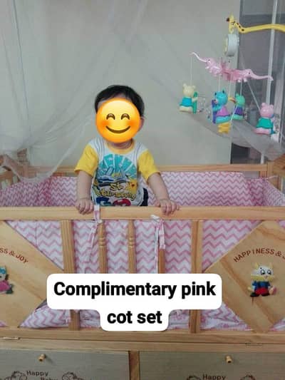 Baby wooden cot