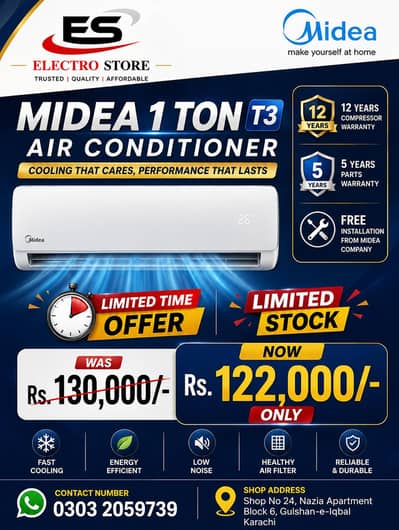 MIDEA 1 TON T3