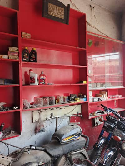 mechanic and parts shop sale shop rent k ha saman for sale