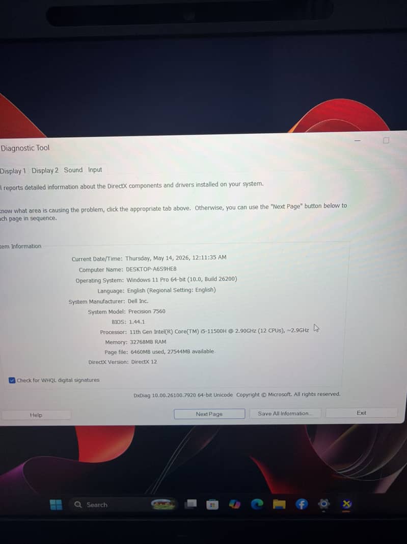 Dell Precision 7560 4